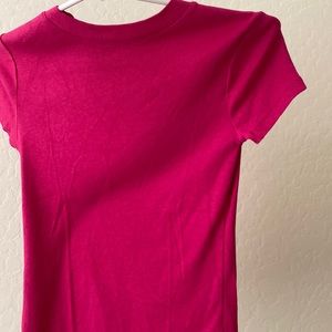 hot pink baby tee